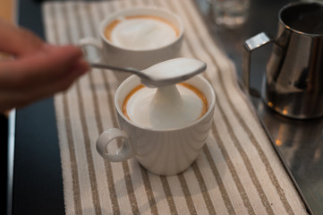 coffee time in mini cafe