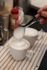 coffee time in mini cafe