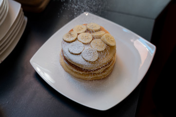 sweet homemade pancake is delicious