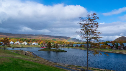 Obraz premium 羽鳥湖高原の秋