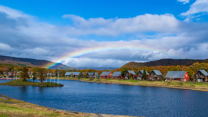 Fototapeta premium 羽鳥湖高原の秋