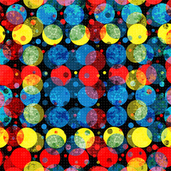 colored circles. abstract geometric background illustration