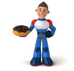 Super modern superhero - 3D Illustration