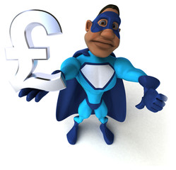 Fun superhero - 3D Illustration