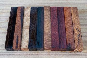 ebony rosewood afzelia exotic wood  For Picture Prints or background, exotic wood for pen blank