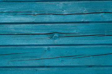Alte Holzwand blau