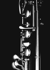 The mechanism of the oboe instrument - obrazy, fototapety, plakaty