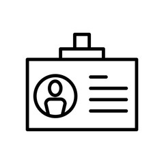 Id card vector icon