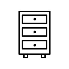 Fototapeta premium Cabinet vector icon