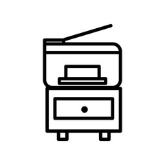 Photocopier vector icon