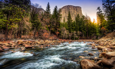 Sunrise on El Capitan, Yosemite National Park, California 