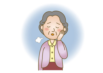 医療イラスト：高齢者・うつ