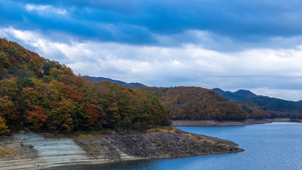 Fototapeta premium 羽鳥湖高原の秋