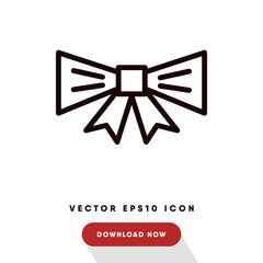 Tie black friday vector icon