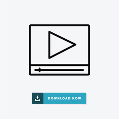 Video vector icon