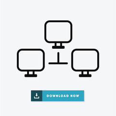 Network vector icon