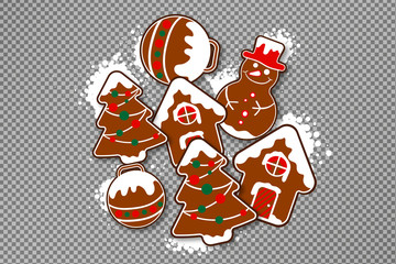 Weihnachts-Plätzchen - Freigestellt