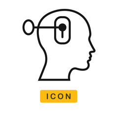 Psychology vector icon