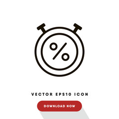 Stopwatch cyber monday vector icon