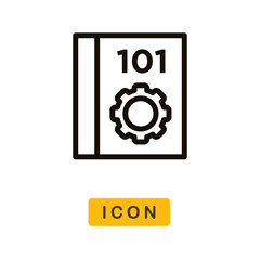 Fototapeta na wymiar Manual vector icon