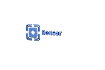 Illustration of Sensor with blue text on white background