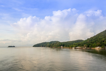 Fototapeta na wymiar Beautiful seascape in summer of Chanthaburi Thailand