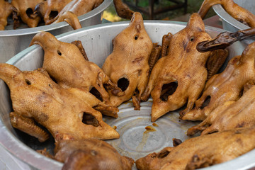 Ducklings In the market