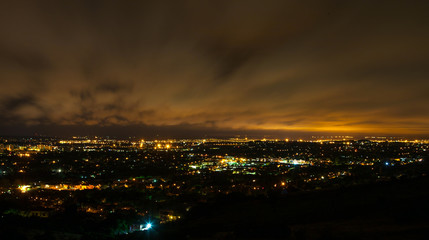 Naklejka premium Pretoria, the capitol of South Africa, as viewed from the Klapperkop hill overlooking the city.