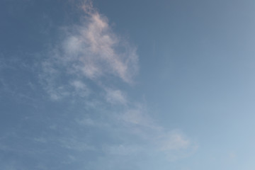 Background of bright sunset sky.