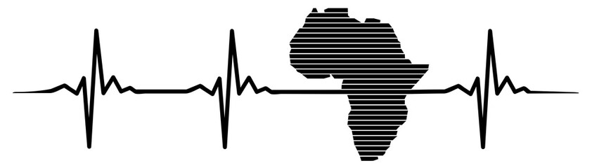 africa heartbeat #isoliert #vektor - Afrika Herzschlag