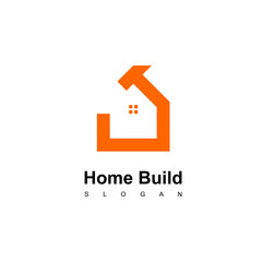 Creative Home Construction Logo With Hammer Symbol