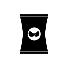 Chips icon, logo on white background