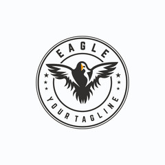Eagle logo design vector template