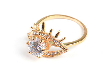 Jewelry pendant on a white isolated background. Jewelery, jewelry