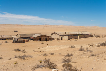 Kolmanskuppe, aslo known as Kolmanskop, a diamond mining ghost town on the Skeleton Coast of Namibia.