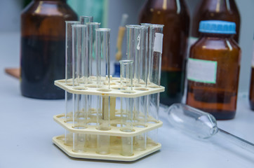 laboratory test tubes