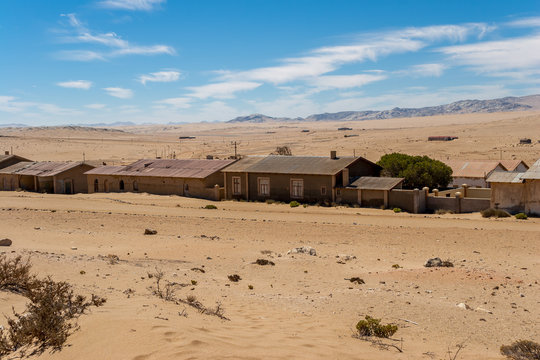 Kolmanskuppe, aslo known as Kolmanskop, a diamond mining ghost town on the Skeleton Coast of Namibia.