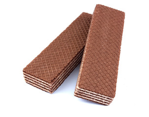 Wafers stick isolated on white background