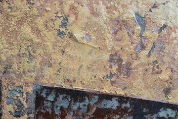 Painting knife technique with acrylic on canvas. Abstract art background. 