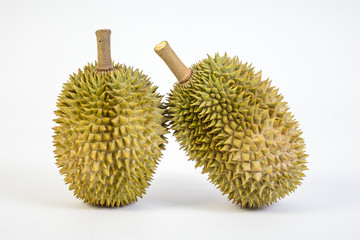 Lhong Lublae Durian on white background