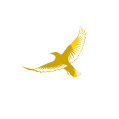 The flying eagle. Vector emblem, Eagle Logo design. Fly Eagle Logo design vector inspiration