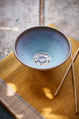 plate with spoon and fork