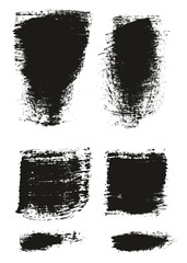 Paint Brush Wide Background & Lines High Detail Abstract Vector Background Mix Set 87