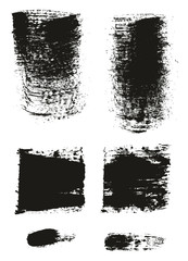 Paint Brush Wide Background & Lines High Detail Abstract Vector Background Mix Set 85