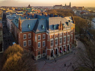 Collegium Novum of the Jagiellonian University in Krakow, Poland