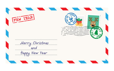 Christmas envelope for letter to Santa Claus