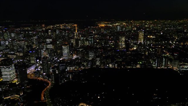 東京夜景空撮