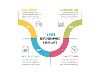 Infographic Template with 4 Steps