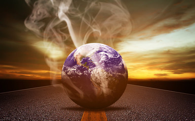 Global Warming and Pollution Concept