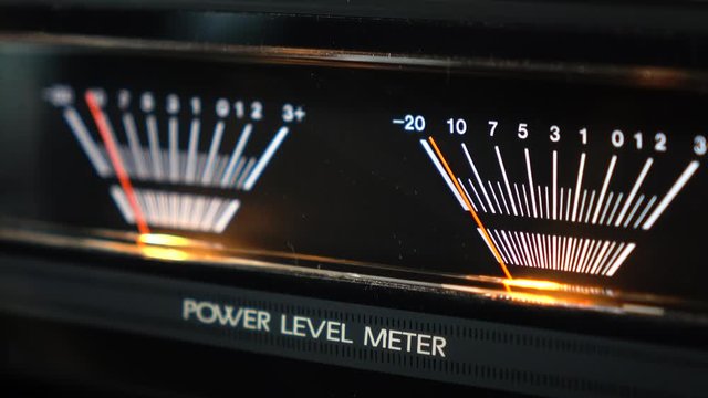 power level meter on music player